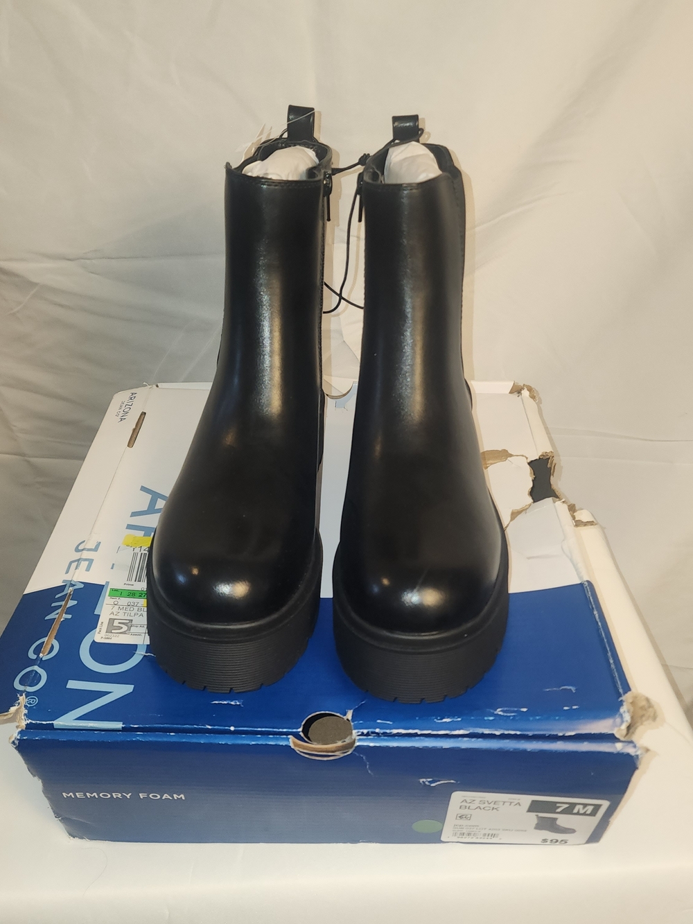 Hogan Black Leather Platform Ankle Booties